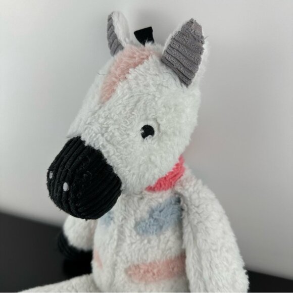 Lambs & Ivy Jazzy Jungle Plh Colorful Zebra Stuffed Animal Toy 15 Pink Blue - Picture 2 of 8